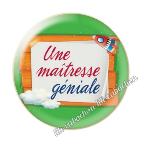Maîtresse kj13 au choix cabochon résine ou en verre avec ou sans support, miroir, magnet, porte clé