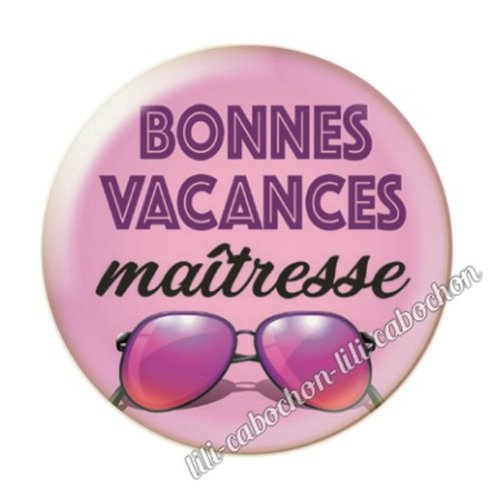 Maîtresse kj16 au choix cabochon résine ou en verre avec ou sans support, miroir, magnet, porte clé