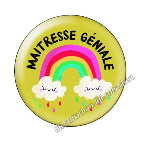 Maîtresse kj40 au choix cabochon résine ou en verre avec ou sans support, miroir, magnet, porte clé