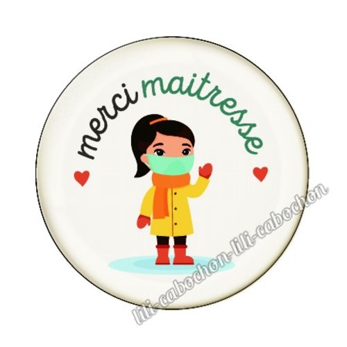 Maîtresse kj42 au choix cabochon résine ou en verre avec ou sans support, miroir, magnet, porte clé