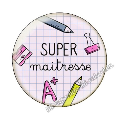 Maîtresse kj43 cabochon en résine époxy 25 mm