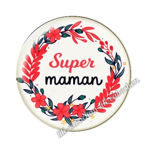 Maman kj48 au choix cabochon résine ou en verre avec ou sans support, miroir, magnet, porte clé