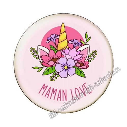 Maman kj87 au choix cabochon résine ou en verre avec ou sans support, miroir, magnet, porte clé