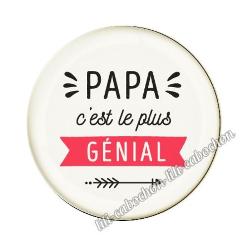 Papa kj91 au choix cabochon résine ou en verre avec ou sans support, miroir, magnet, porte clé