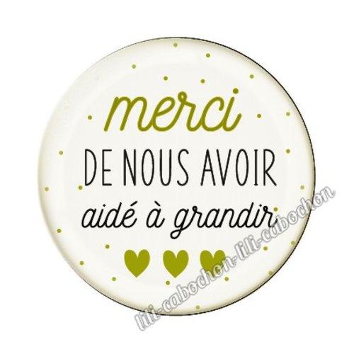 Merci nounou kj104 cabochon en résine époxy 25 mm