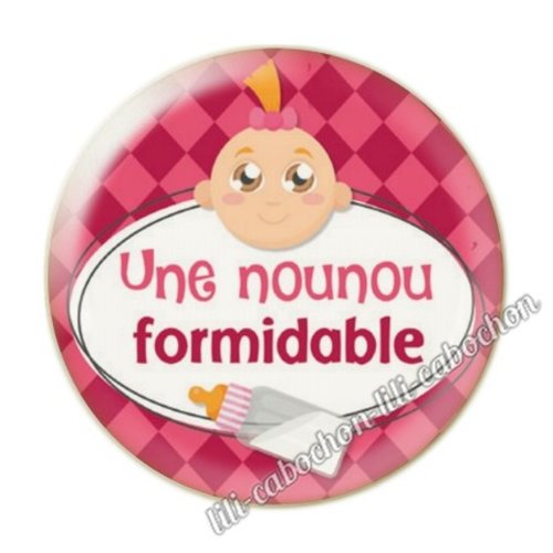 Merci nounou kj108 cabochon en résine époxy 25 mm