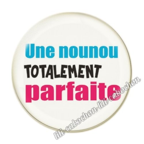 Merci nounou kj114 cabochon en résine époxy 25 mm