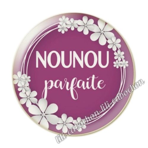 Merci nounou kj117 cabochon en résine époxy 25 mm