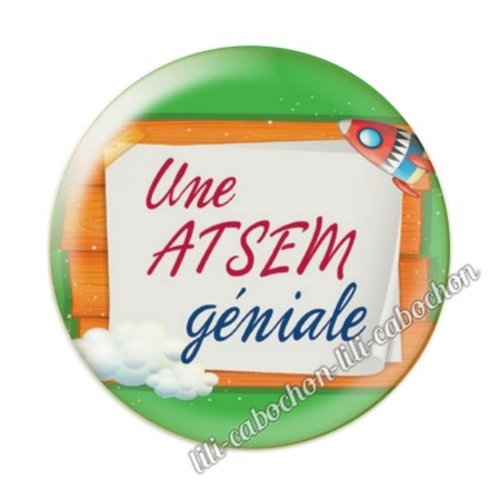 Atsem kj124 cabochon en résine époxy 25 mm