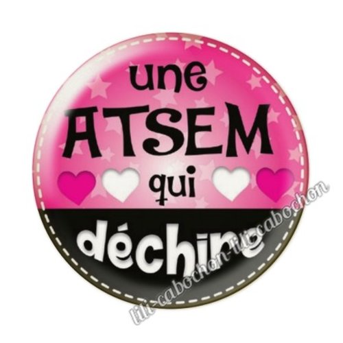 Atsem kj126 cabochon en résine époxy 25 mm