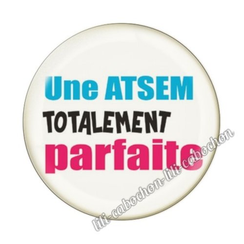 Atsem kj128 au choix cabochon résine ou en verre avec ou sans support, miroir, magnet, porte clé