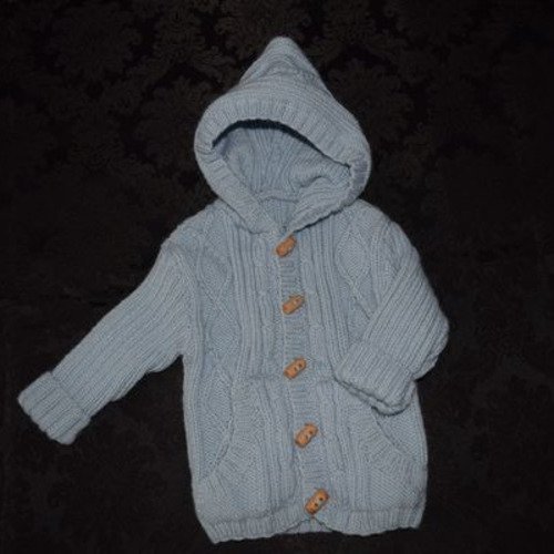 Veste A Capuche Tricot Irlandais Bebe Un Grand Marche