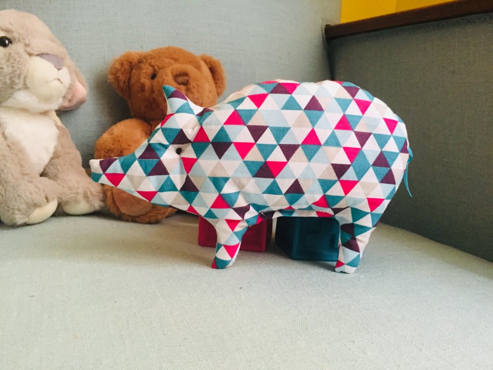 Hochet Bebe Louis En Tissu En Forme De Petit Cochon Un Grand Marche