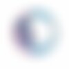 Ecusson lune, croissant de lune coloré, patch brodé thermocollant pour customisation de vêtements et accessoires, 7,5 cm