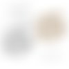 Connecteur coeur de chapelet rond vierge marie en acier inoxydable 316l 16mm