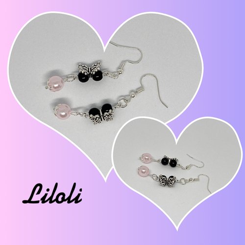 Boucle d’oreille papillon