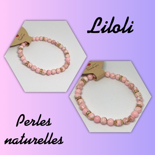 Bracelet perles coquillages