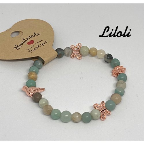 Bracelet imitation perle de jade