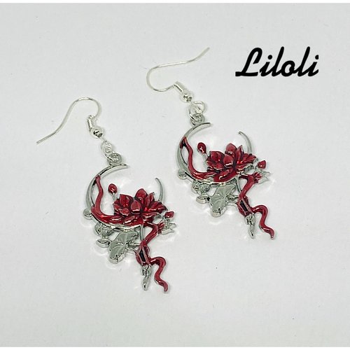 Boucle d’oreilles lunaire