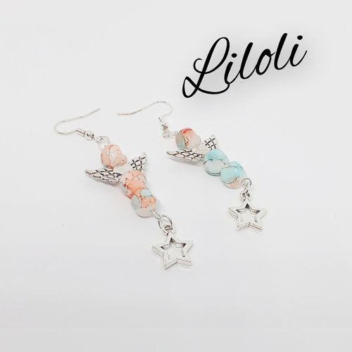 Boucles d'oreilles en perles de verre