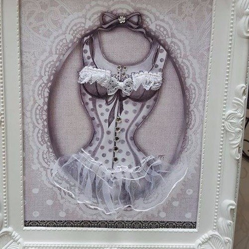 Collection cadre corset lilou shabby chic ....