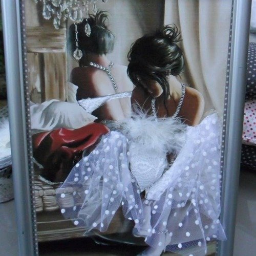 Collection cadre la mariée glamour sur  carton plume ....