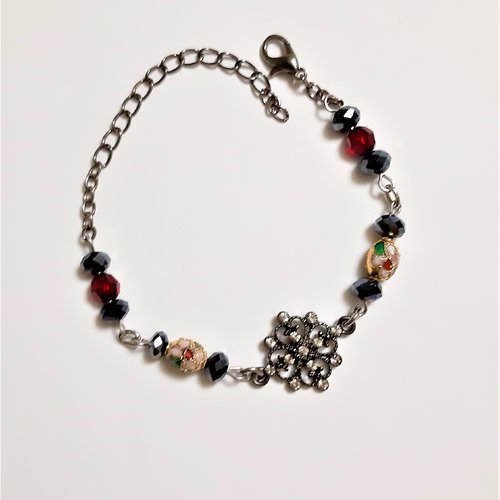 Bracelet avec perles pierre de gemme
