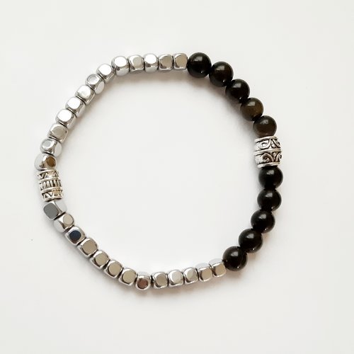 Bracelet  perles pierre de gemme