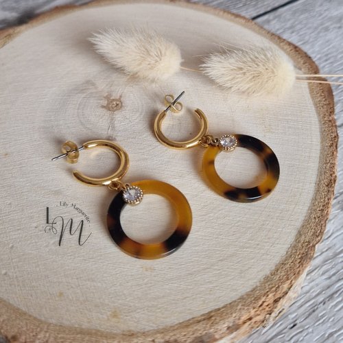 Boucles d'oreilles créoles esmée
