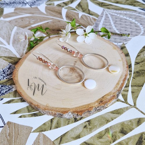 Boucles d'oreilles dormeuses elya