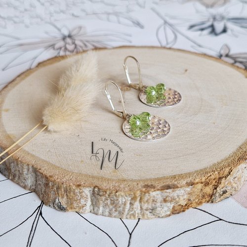 Boucles d'oreilles sequoïa -  dormeuses