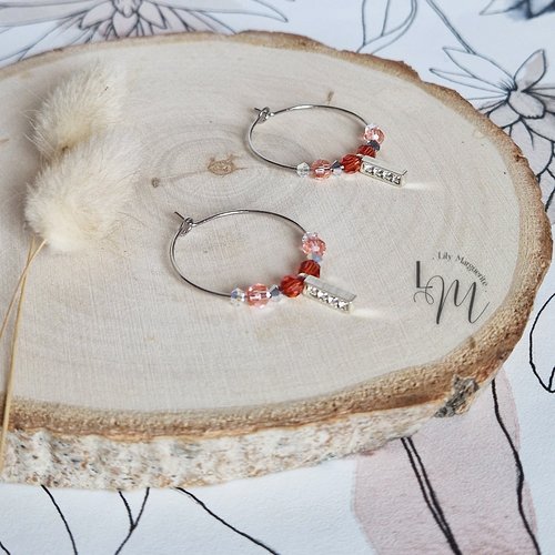 Boucles d'oreilles créoles louise