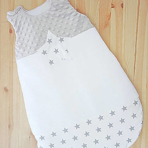 Gigoteuse Bebe Mixte Turbulette Hiver Gigoteuse Grise Blanche A Etoiles Literie Bebe Decoration De Chambre Bebe Un Grand Marche