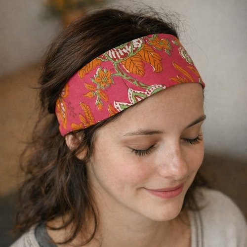 Bandeau femme en tissu indien