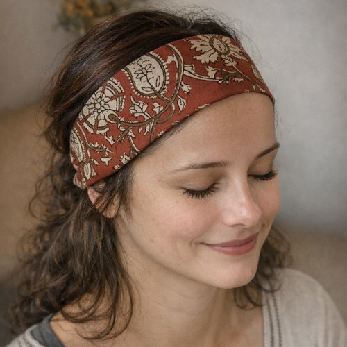 Bandeau femme en tissu indien