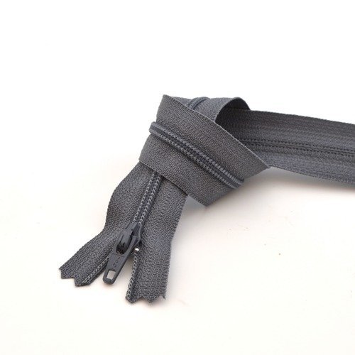 Zip// Fermeture éclair simple non séparable de 30 cm Couleur Grise