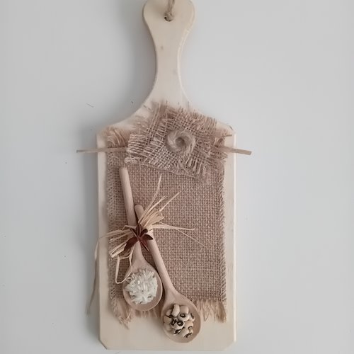 Décoration murale pour cuisine avec planche à découper