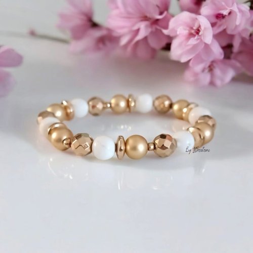 Bracelet fait à la main. " bracelet lumineux". pierres naturelles
