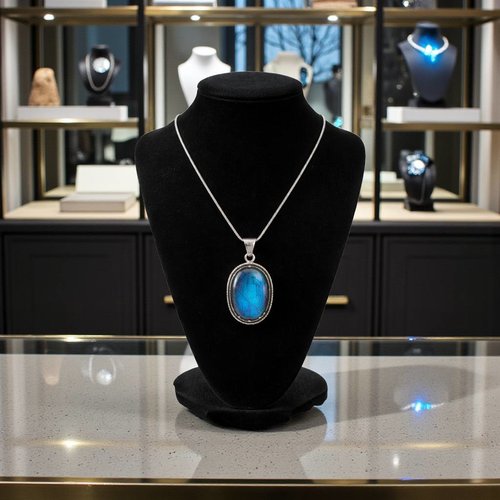 Collier en labradorite naturelle – élégance & protection douce