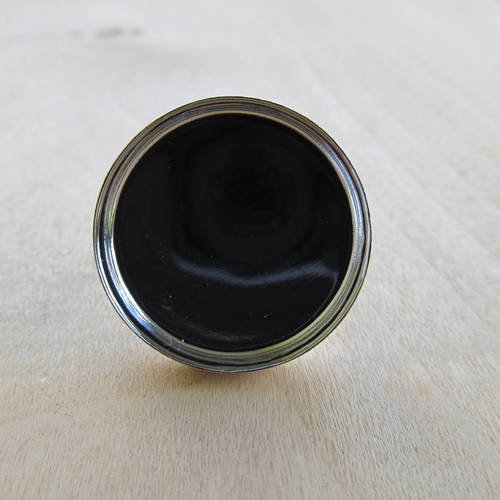 Bague support pour cabochon rond de 25 mm, en métal de couleur: platine.