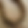 Lot de 20 perles de 8 mm en verre, plaquées métallisées, teintées: vieil or. 
