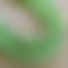 Lot de 10 perles de 10 mm en verre craquelé de couleur: vert pomme. 