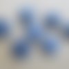 Perle en forme de lentille de 15 x 7 mm en pierre naturelle blue spot. 
