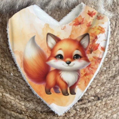 Bavoir bandana renard