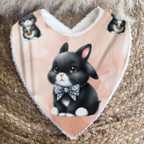 Bavoir bandana lapin
