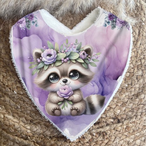 Bavoir bandana raccoon