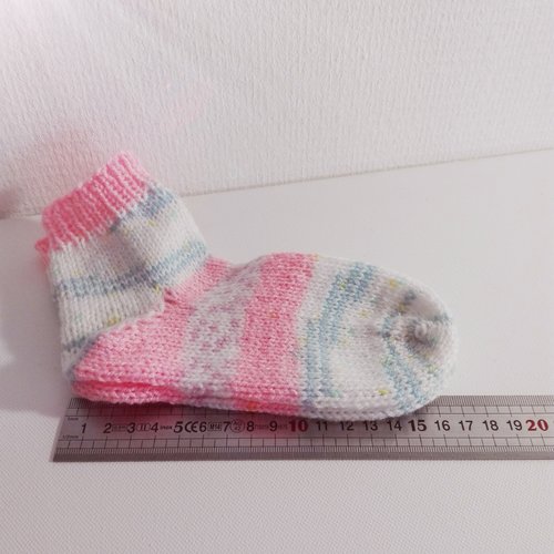 Chaussettes enfant  tricotée, fait main