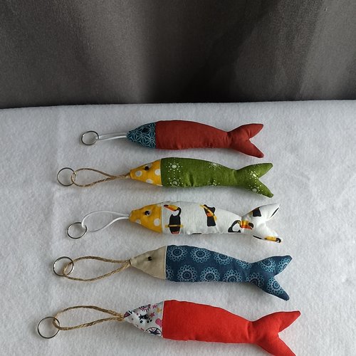Porte-clés sardine