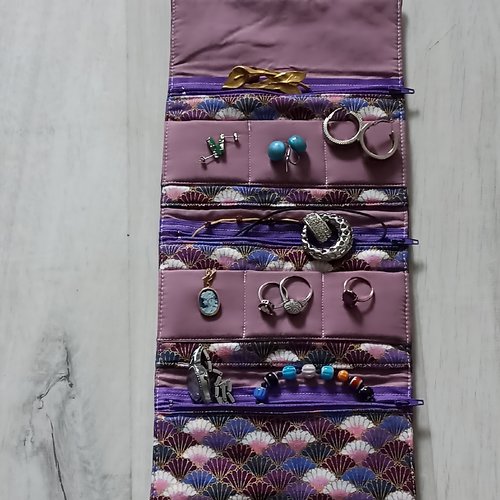 Pochette à bijoux voyage,trousse à bijoux, organisateur