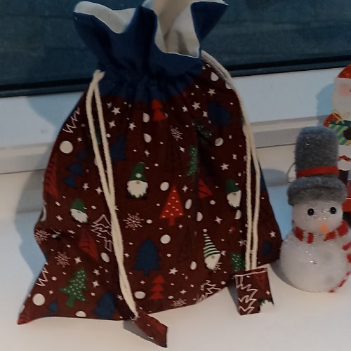 Sac cadeau de noël